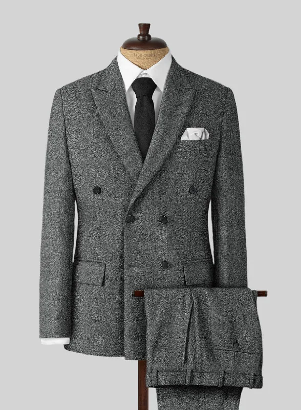 High-waisted Highlander Gray Tweed Suit