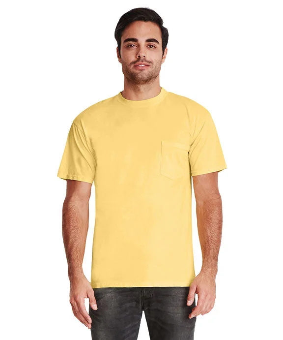 Eco-friendly material 7415 - Next Level Adult Inspired Dye Crew Pocket Tee