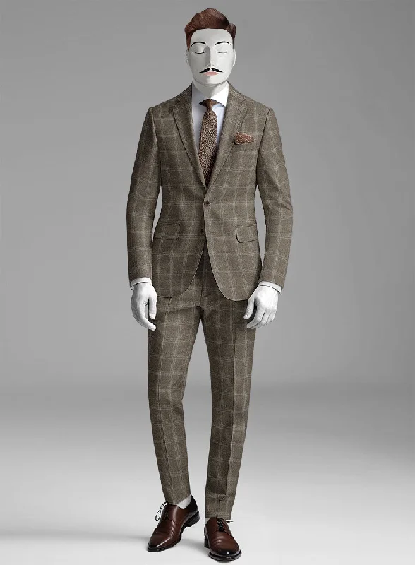 High-waisted Italian Wool Cappello Suit