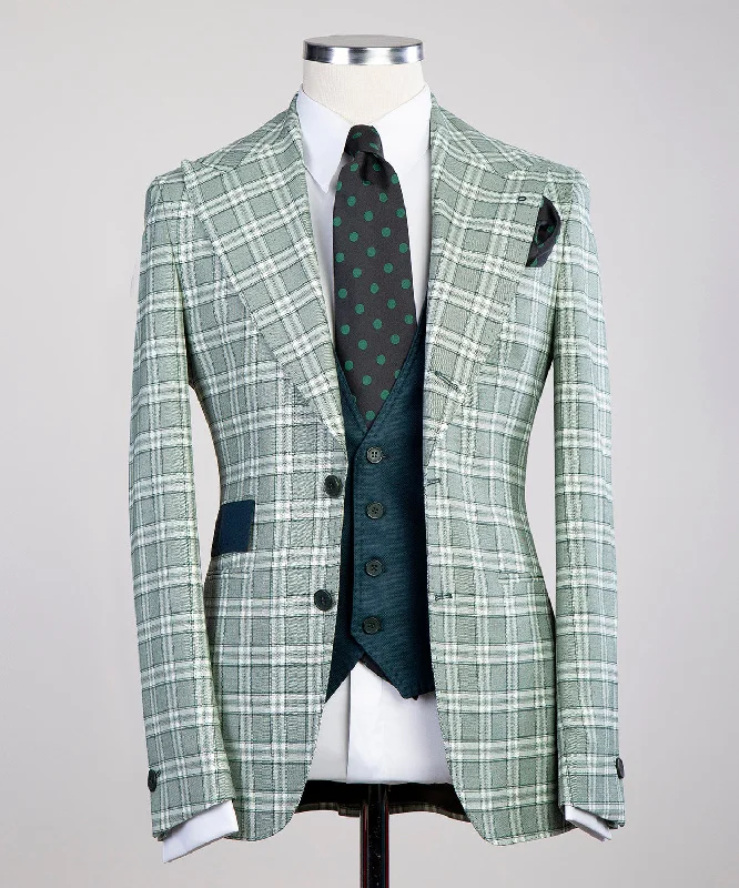 High-fashion Plaid Suit