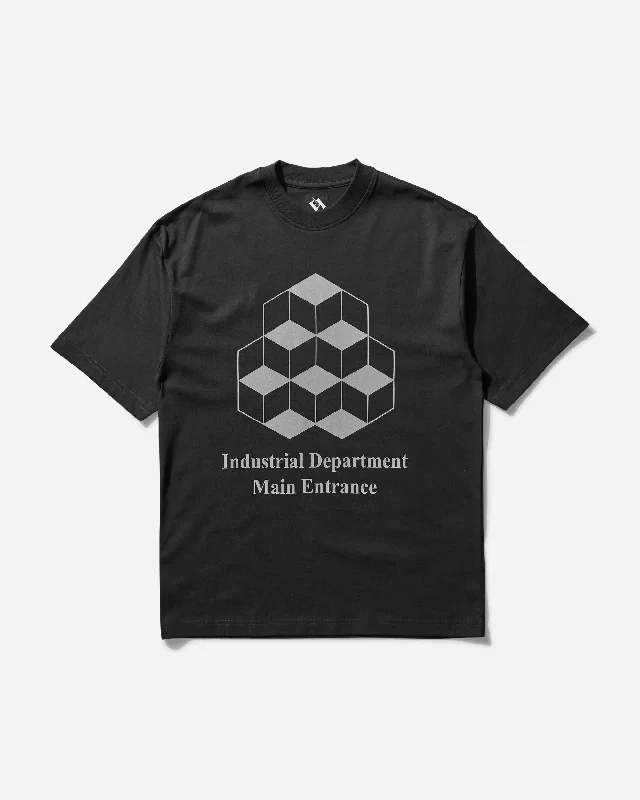 Crew neck Men's Industrial Department T-Shirt Black