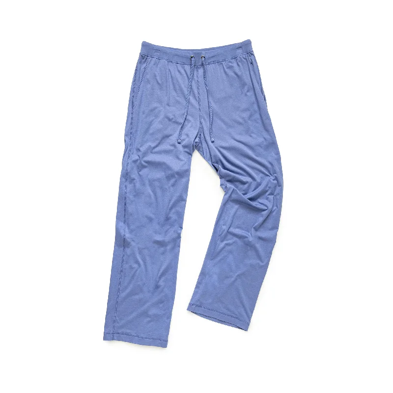 Tartan pants 100% Peruvian Pima Cotton Cobalt Pant