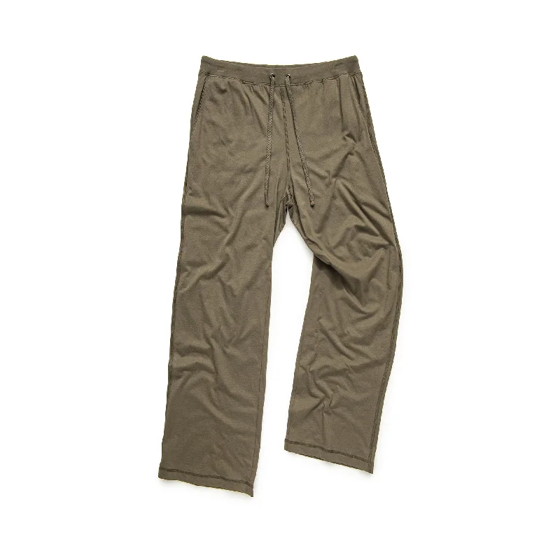 Velvet pants 100% Peruvian Pima Cotton Pant in Fern