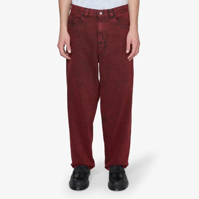 Velvet pants Big Boy Pants Red | Black