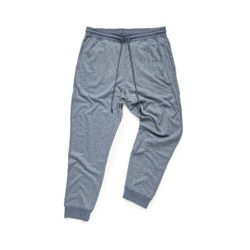 Denim trousers Brushed Rayon/Spandex Jogger in Blue