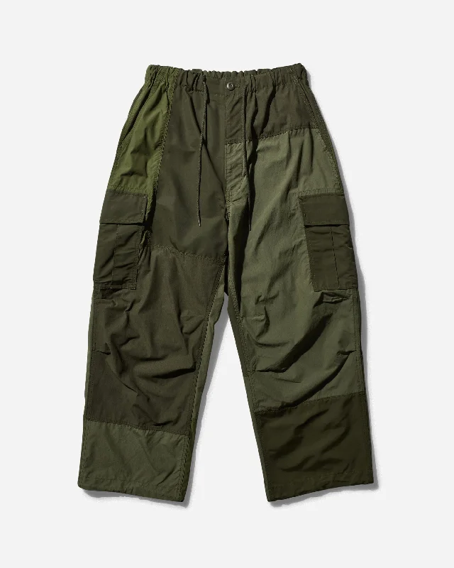 Woolen pants Men's Patchwork Pants Khaki Mix