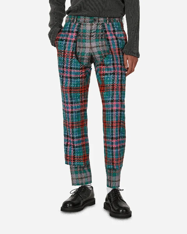 Relaxed jeans Tartan Wool Trousers Multicolor