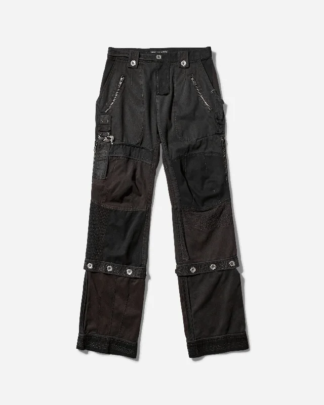 Recycled pants Men's Convertible Patchwork Pants Stone