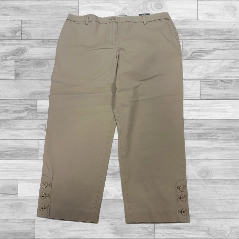 Slim-fit trousers Pants Cropped By Talbots In Beige, Size: 14petite