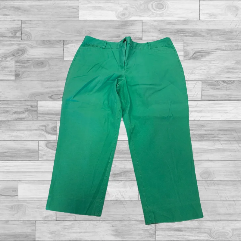 Tartan pants Pants Cropped By Talbots In Green, Size: 16