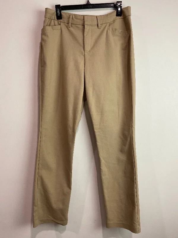 Denim trousers Pants Dress By Gloria Vanderbilt In Beige, Size: 10