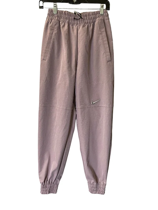 Wool trousers Pants Joggers By Nike In Purple, Size: S