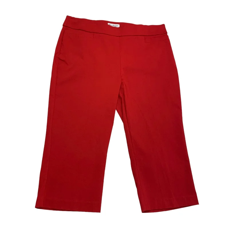 Sporty trousers PANTS OTHER KIM ROGERS in RED, Size: 14PETITE