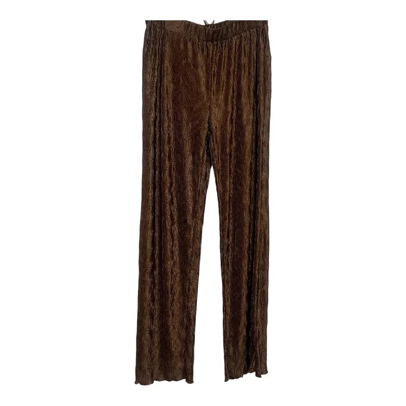 Slim-fit trousers Pants Palazzo By Hem & Thread In Bronze, Size: L