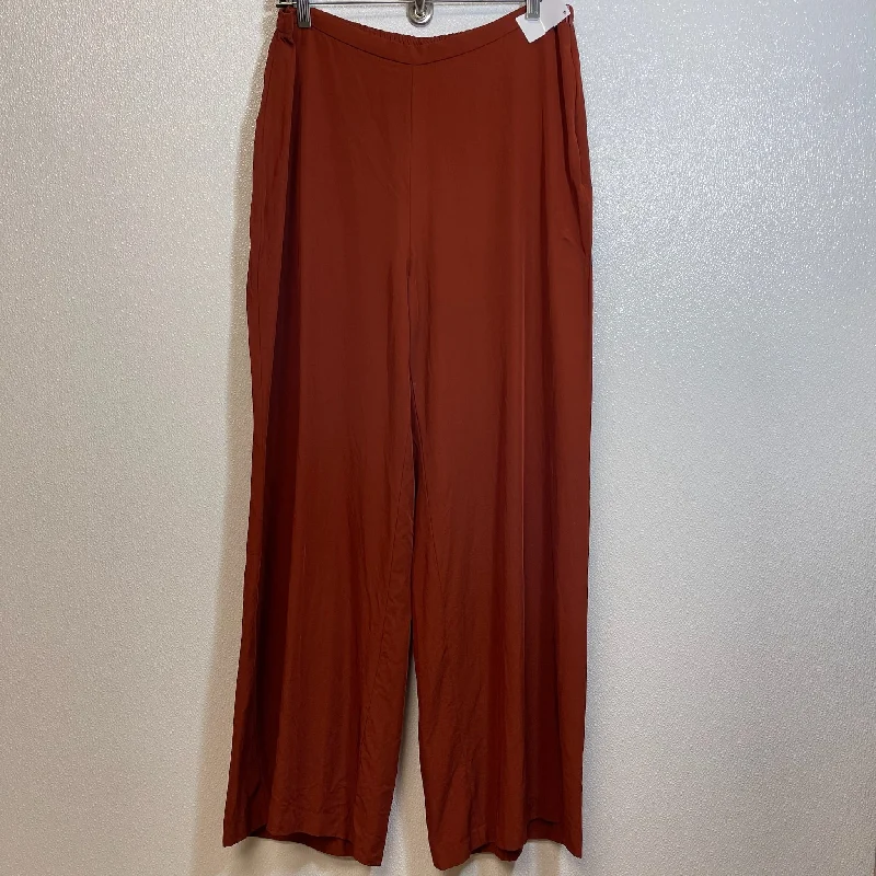 Basic pants Pants Palazzo By Zara In Rust, Size: L