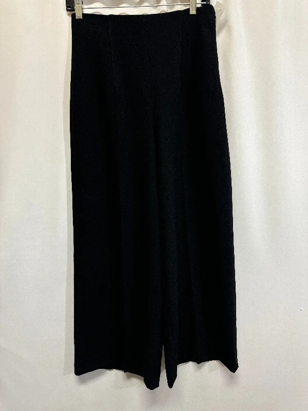 Faux leather pants Pants Wide Leg By Zara In Black, Size: M