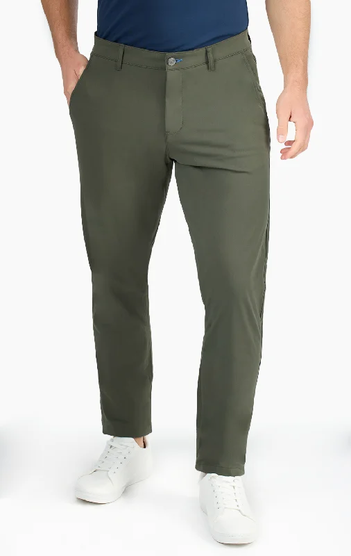 Recycled pants Performance Pants // OLIVE