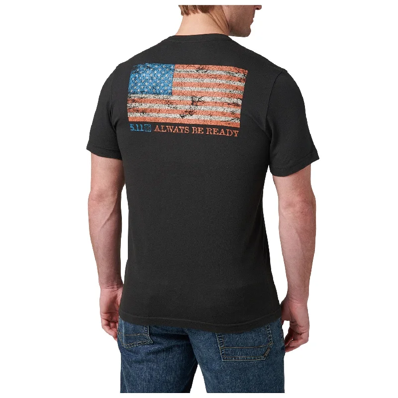 Patchwork shirt 5.11 Tactical Men's American Flag Short Sleeve T-Shirt