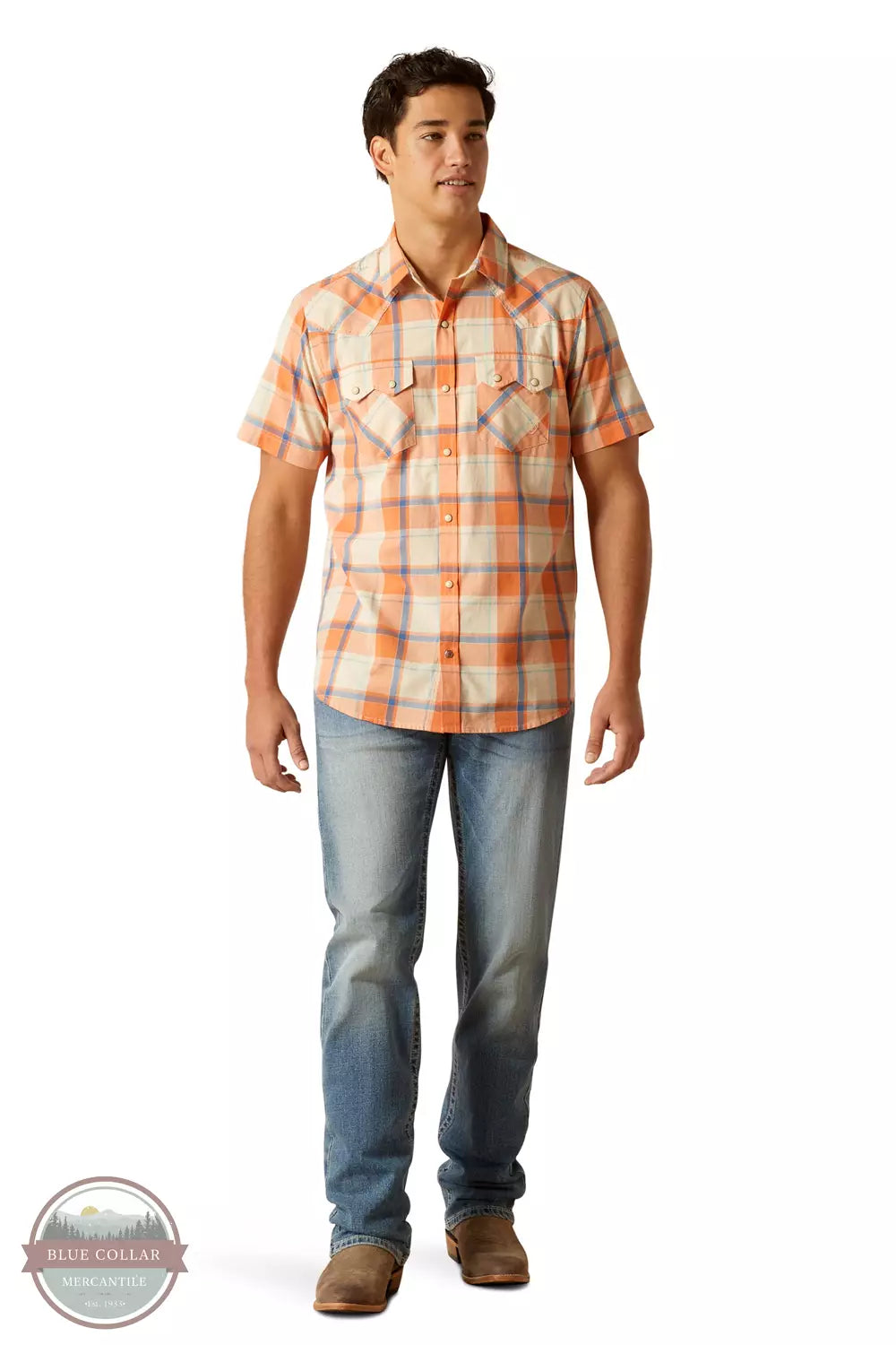 Flannel shirt 10051306 Handro Retro Fit Short Sleeve Shirt