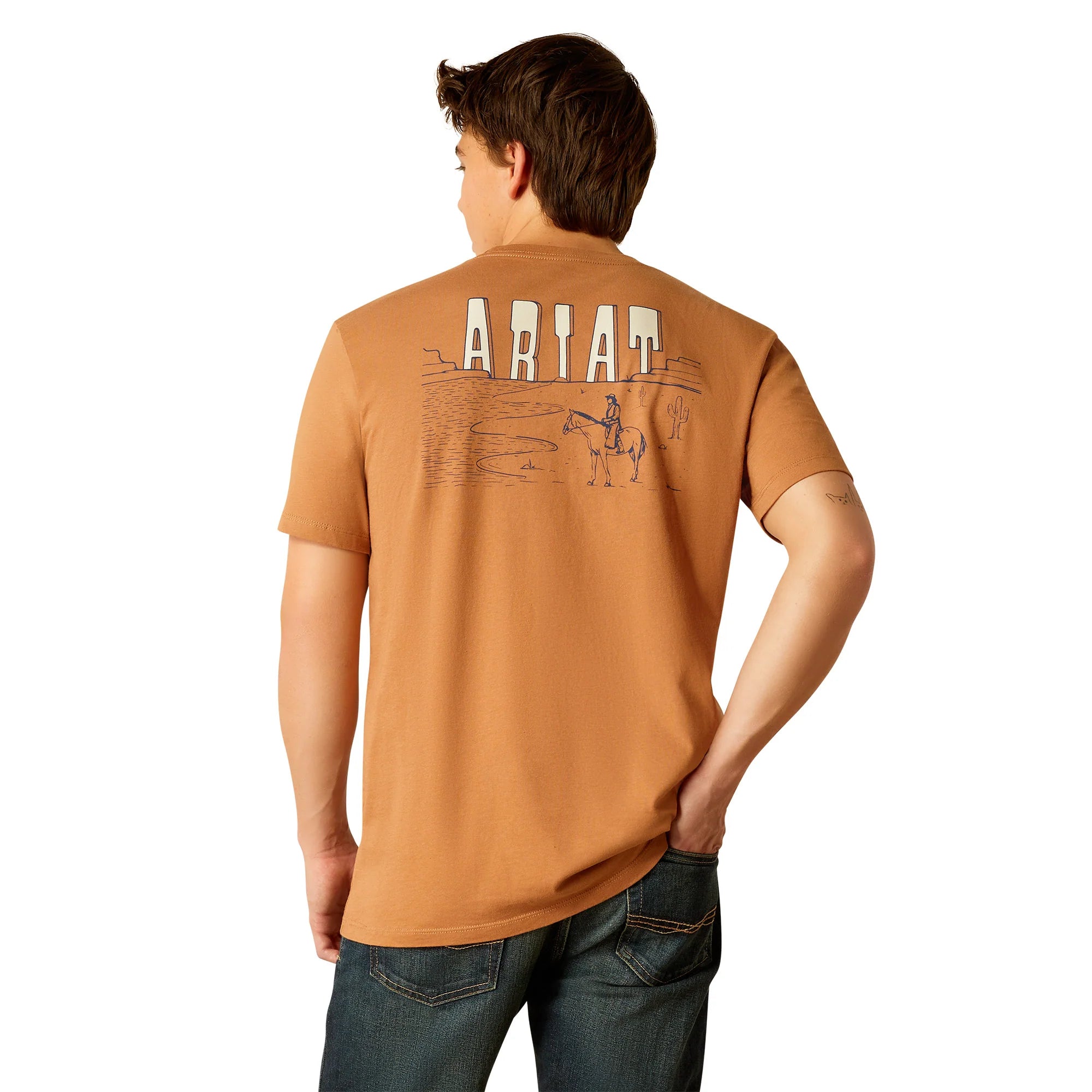 Gothic shirt Ariat Men's Horizon Oasis Graphic T-Shirt in Chipmunk