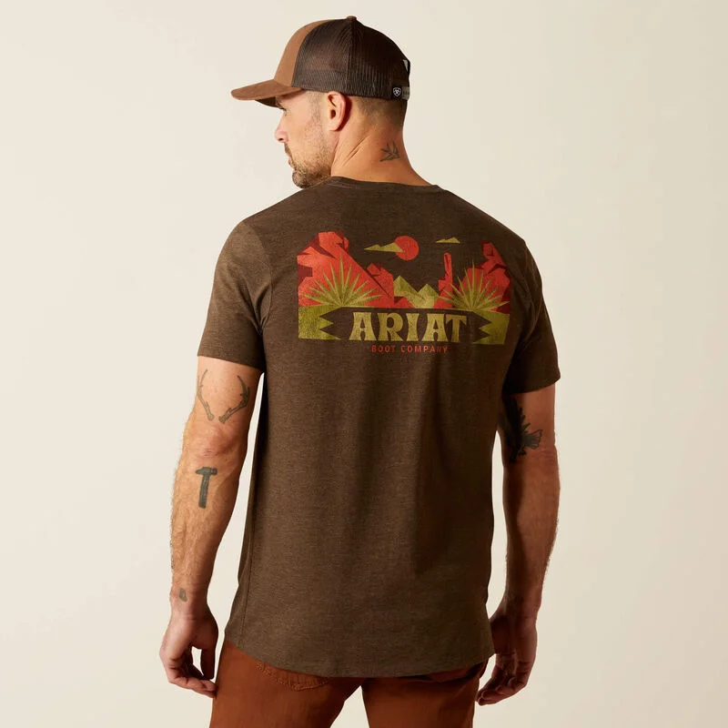 Camo shirt Ariat Men's Modern Mesa Graphic T-Shirt in Brown Heather