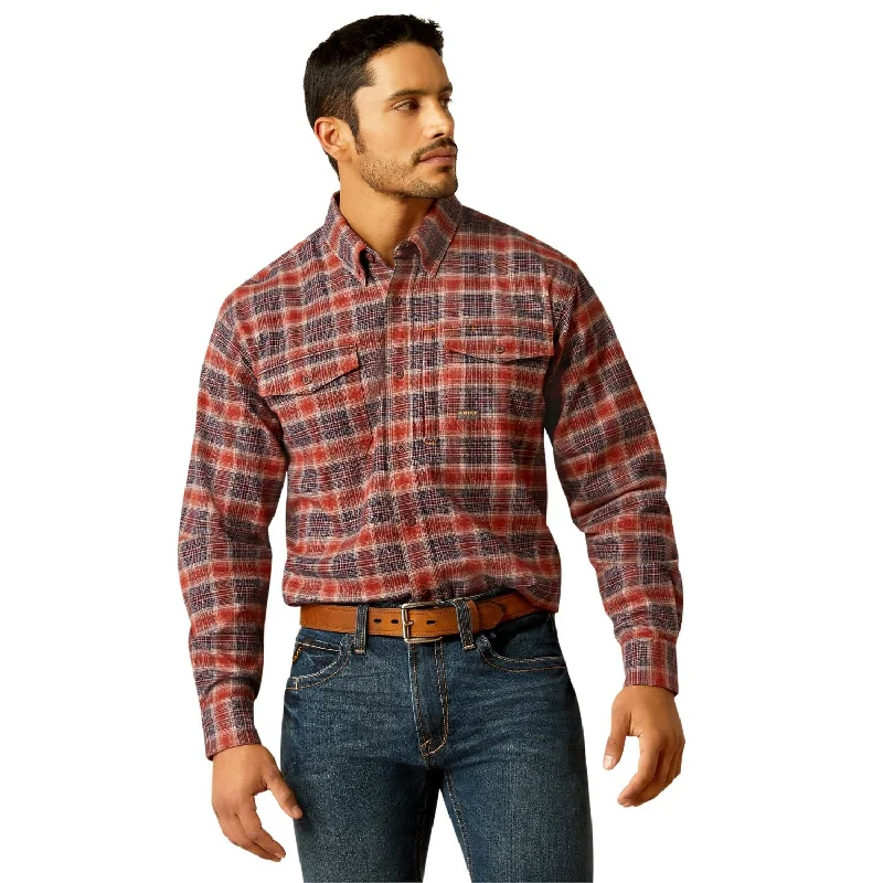 Stretch shirt Ariat Men's Rebar Flannel DuraStretch™ Button-Down Work Shirt