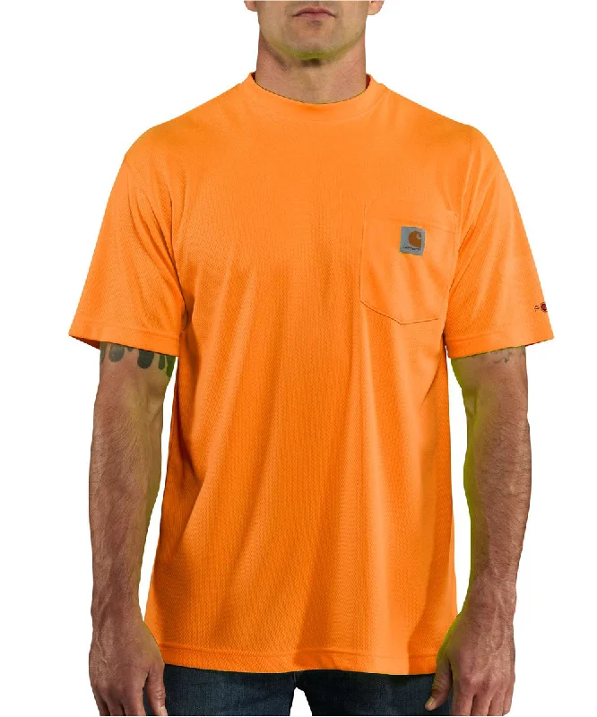 Gothic shirt Carhartt Force Hi-Vis Short-Sleeve T-Shirt - Bright Orange