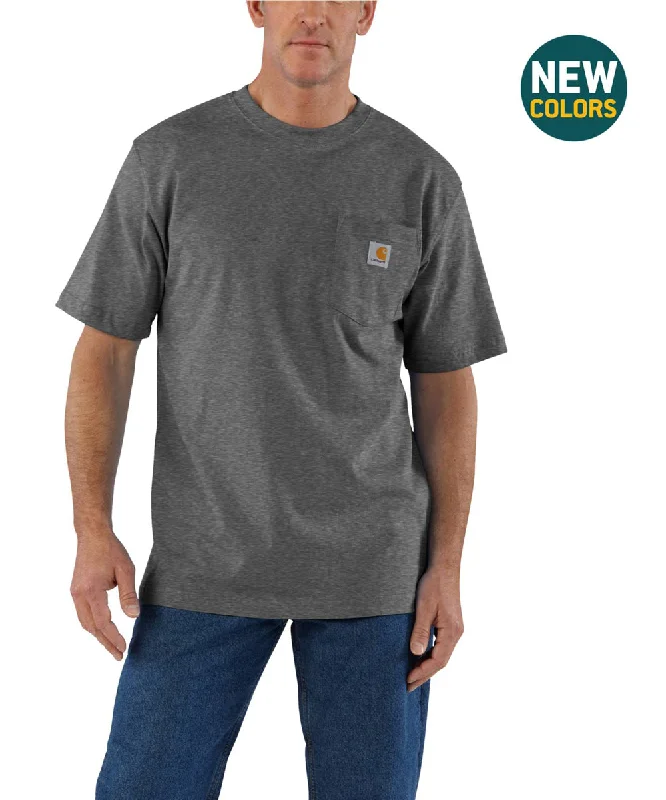 Workwear shirt Carhartt K87 Workwear Pocket T-Shirt - Carbon Heather