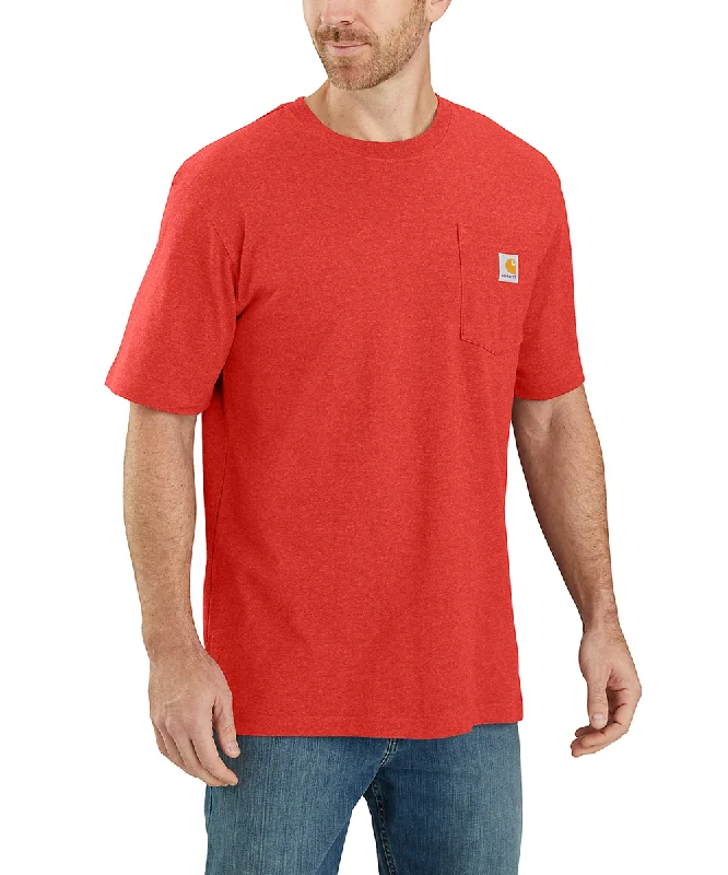 Formal shirt  Carhartt K87 Workwear Pocket T-Shirt - Fire Red Heather