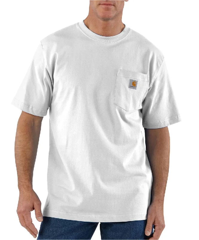 Tuxedo shirt Carhartt K87 Workwear Pocket T-Shirt - White