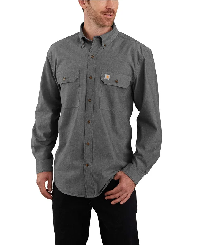 Houndstooth shirt Carhartt Men's Chambray Shirt - Black Chambray