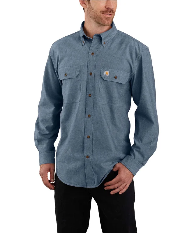 Sleeveless shirt Carhartt Men's Chambray Shirt - Denim Blue Chambray