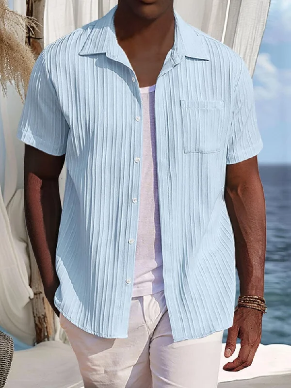 Modern shirt Casual Striped Textured Shirt