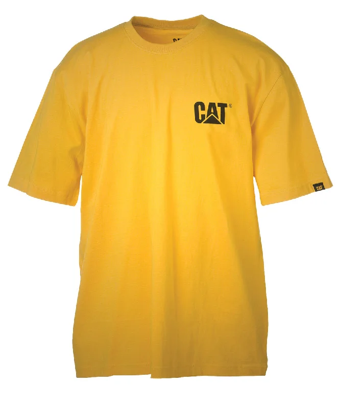 Button-front shirt Caterpillar Short Sleeve Trademark T-shirt - Yellow