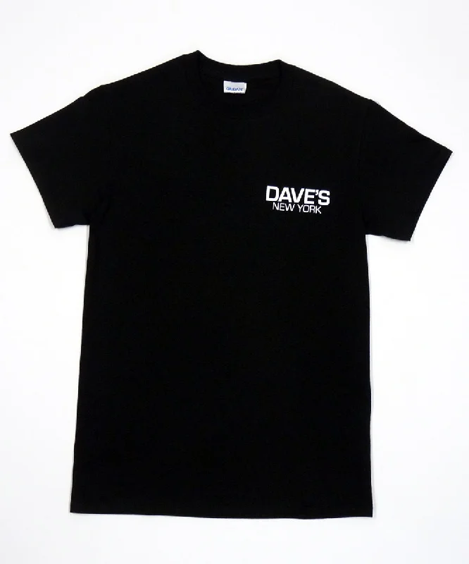 Hip-hop shirt Dave’s New York Work Logo Short Sleeve T-Shirt - Black