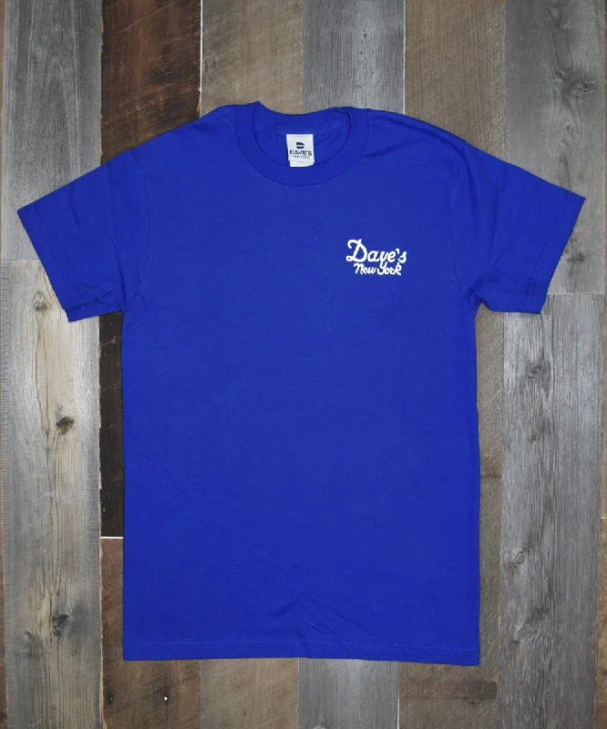 Cozy shirt  Dave’s New York Vintage Logo Short Sleeve T-shirt - Royal