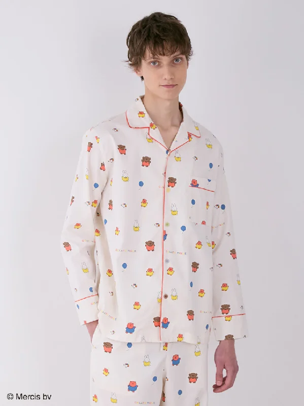 Hip-hop shirt [Dick Bruna] HOMME Patterned Flannel Shirt