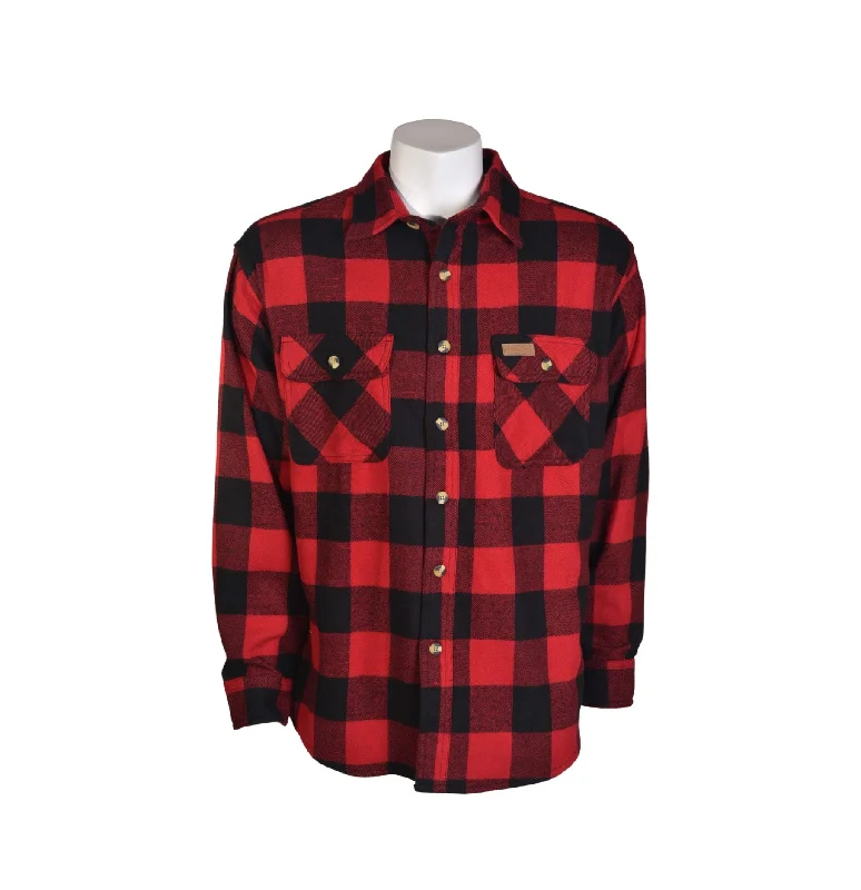 Cold-shoulder shirt Hickory Shirt Co. Men's Button-Down Long Sleeve Flannel Shirt