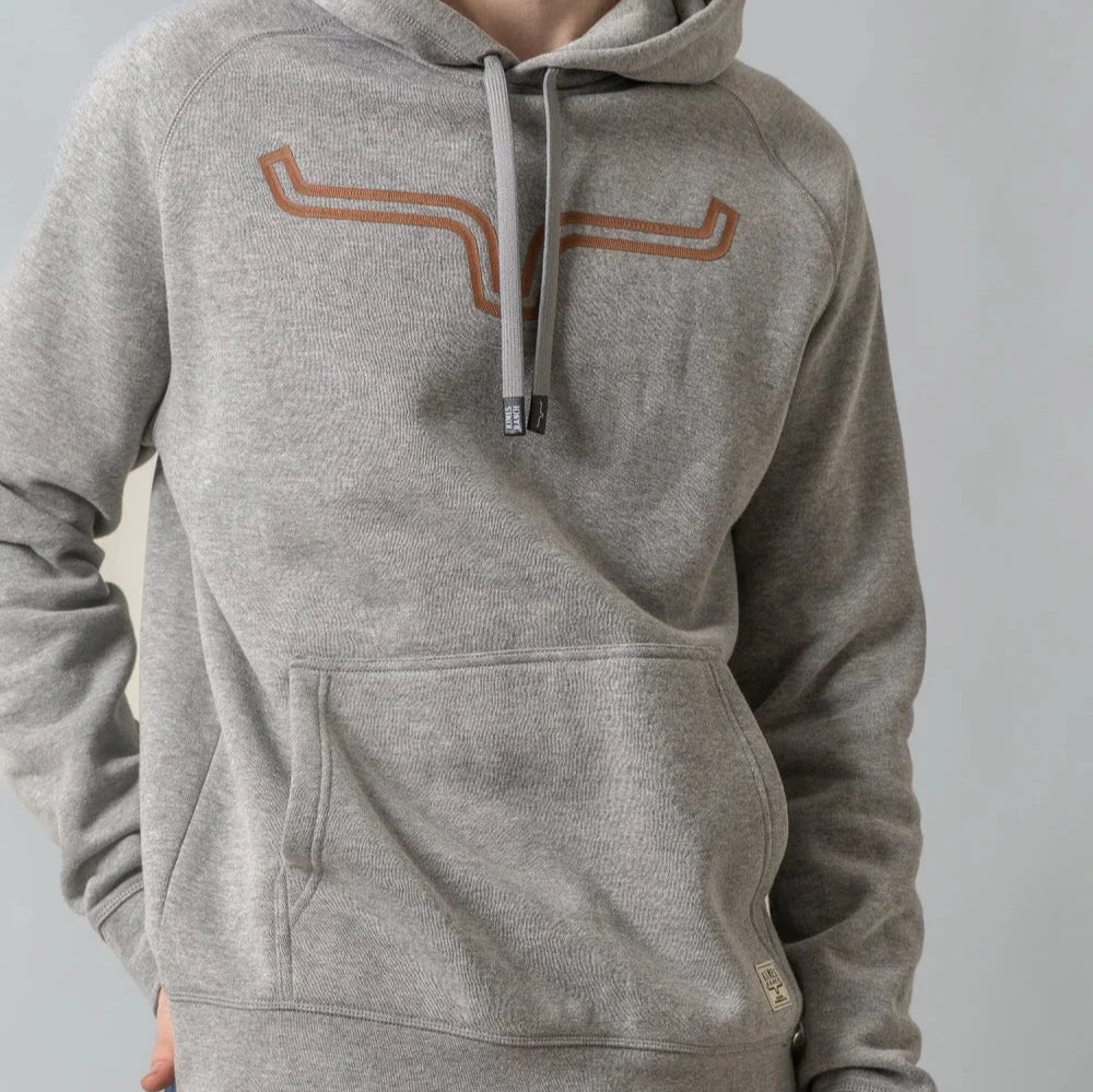 Retro shirt Kimes Ranch Men's Outlier Hoodie in Grey Heather