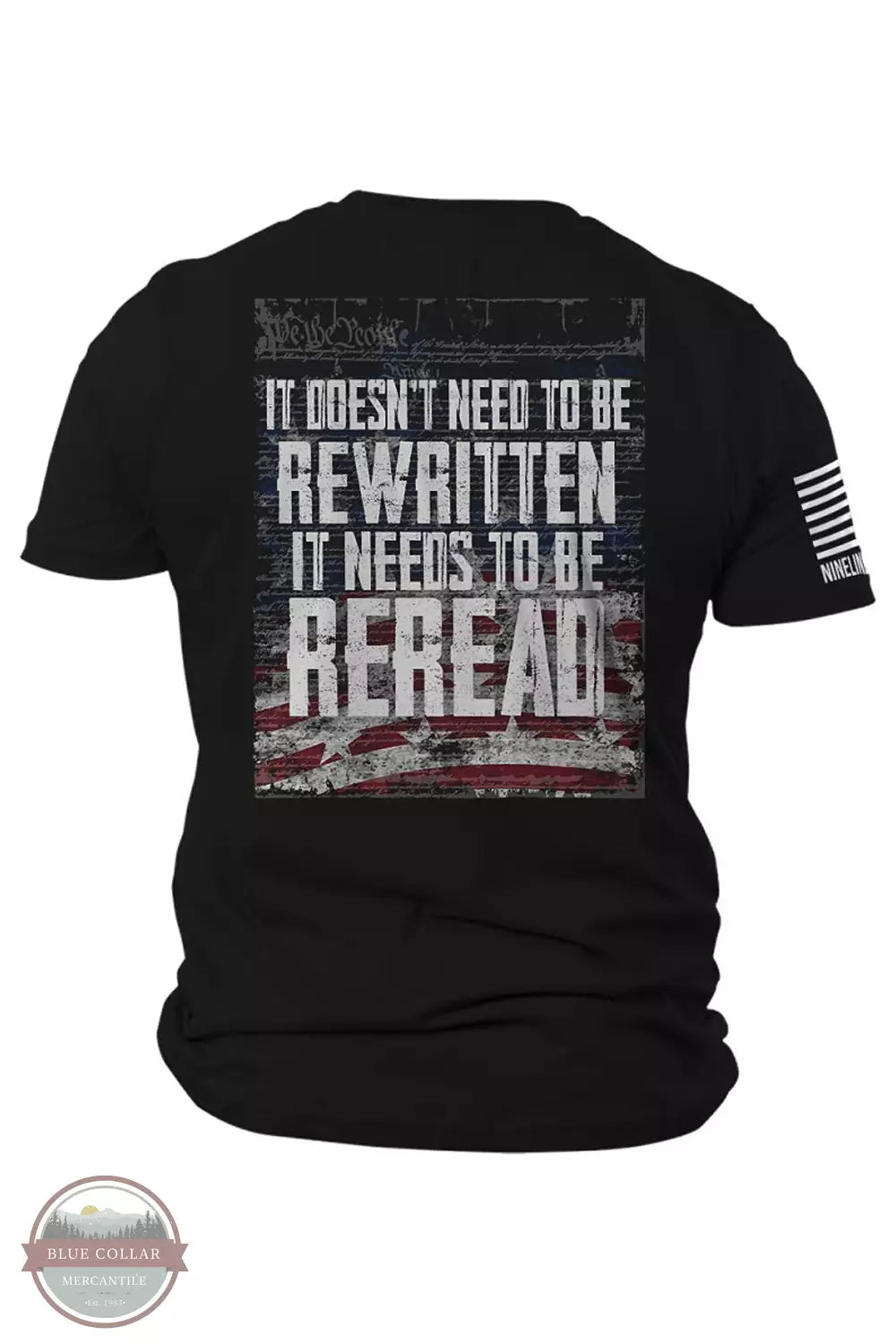 Crew-neck shirt Reread Not Rewritten T-Shirt REREAD-TSTRI-CHLBLACKTRIBLEND