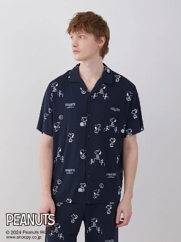 Cold-shoulder shirt PEANUTS MENS Printed Pajama Shirt