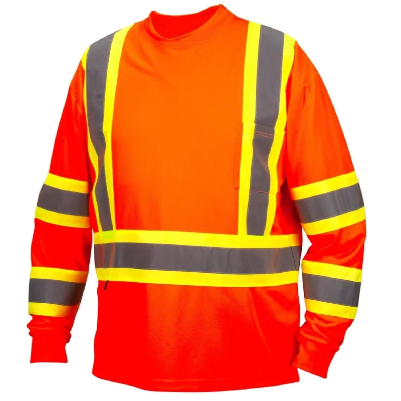 Boyfriend shirt Pyramex Men's Hi-Vis Long Sleeve Shirt