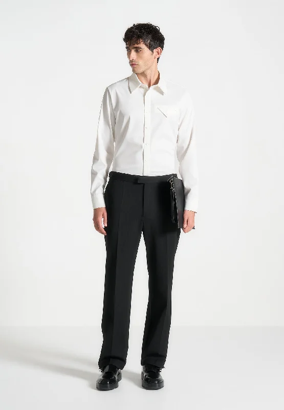 Gothic shirt Slim Fit Tailored Stretch Shirt - White