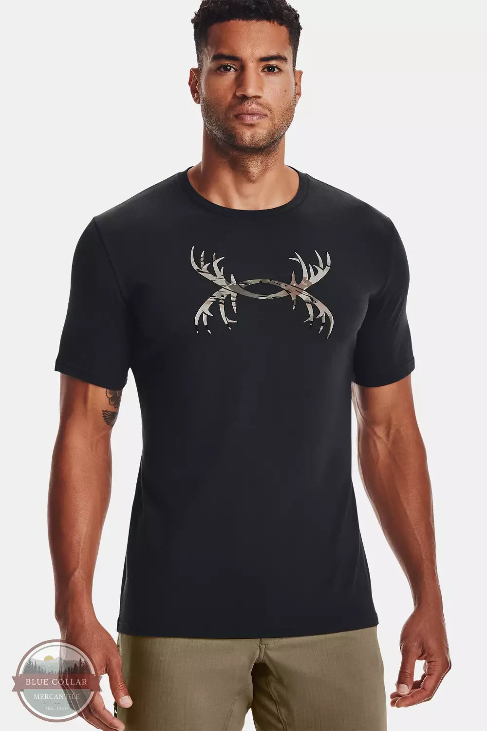 Dobby shirt 1366017 Short Sleeve Antler Logo T-Shirt