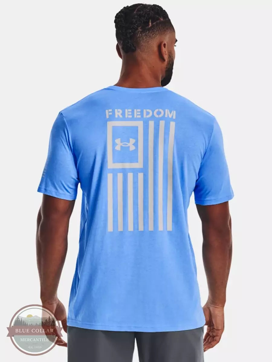 Satin shirt 1370810 Freedom Flag Short Sleeve T-Shirt