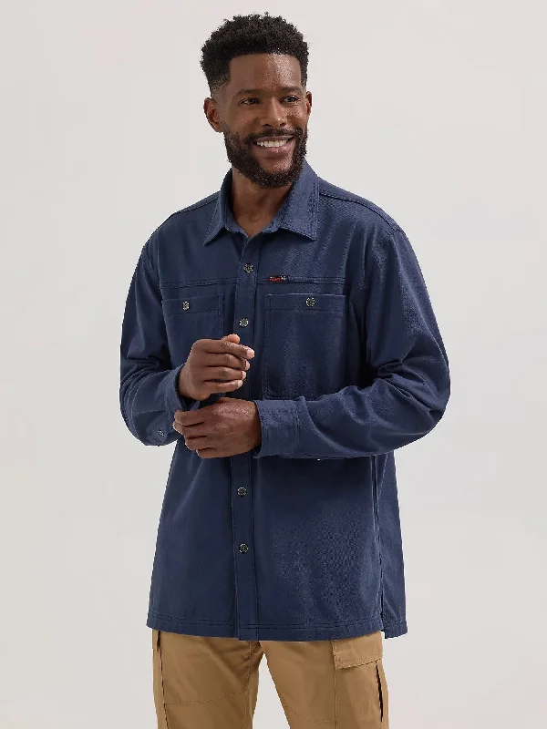 Satin shirt Wrangler ATG™ Men's Knit Button-Down Long Sleeve Work Shirt